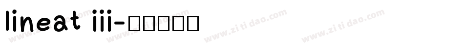 lineat iii字体转换